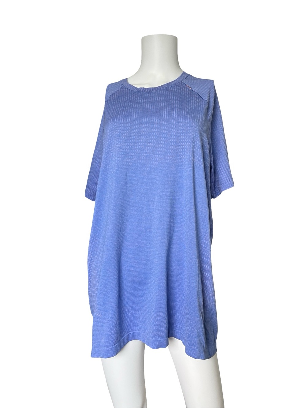 Lululemon Metal Vent Tech Short Sleeve Athletic Shirt Blue Pink Mens Size Large